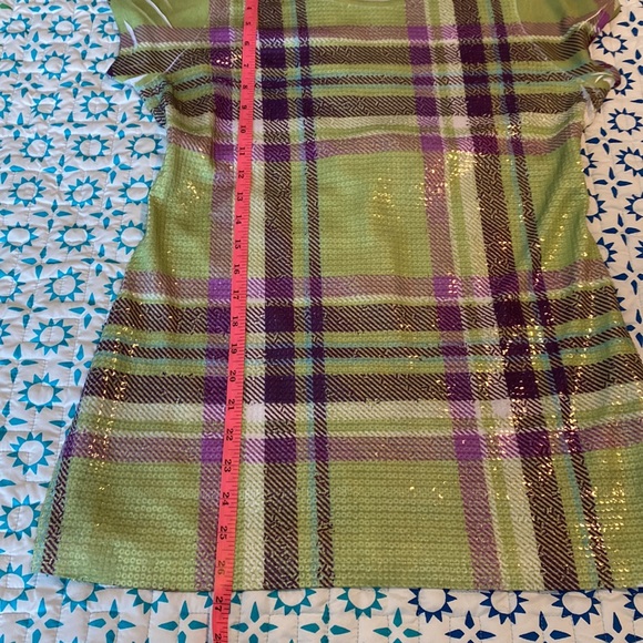 ⚡️Last days! Speechless Green Plaid Top with Embelishments L - Picture 7 of 9